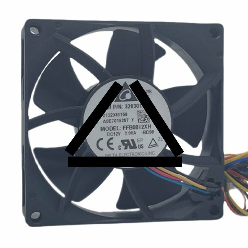 Delta FFB0812XH DC 12V 2.00A 8025 Axial Cooling Fan