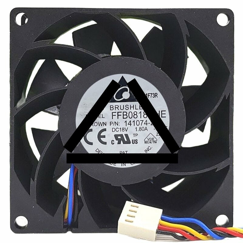 Delta FFB0818UHE 18V 1.80A 4 Wires Axial Cooling Fan