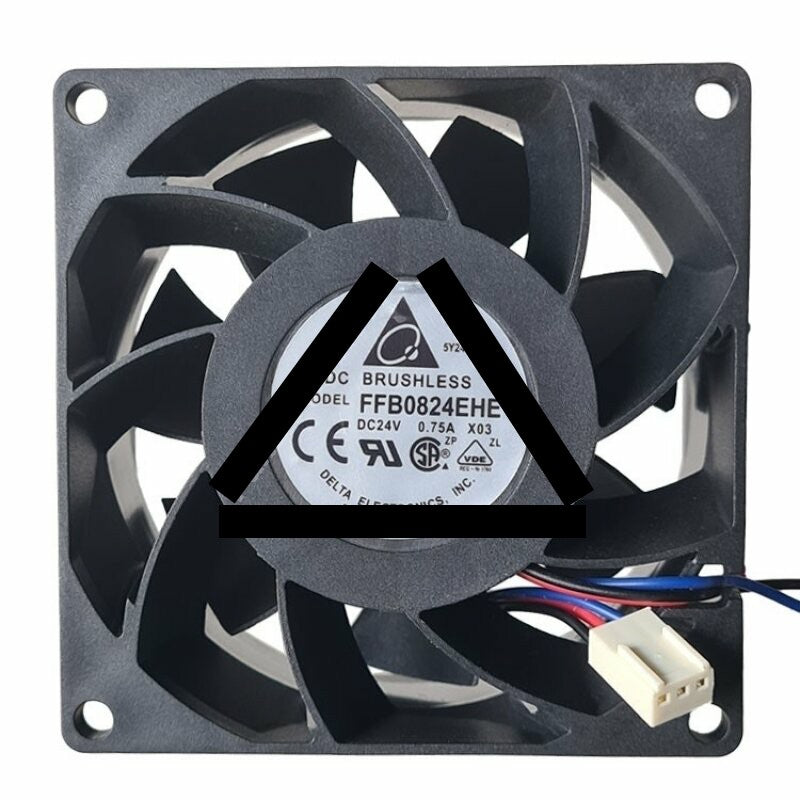 Delta FFB0824EHE DC 24V 0.75A 2 Wires / 3 Wires Axial Cooling Fan