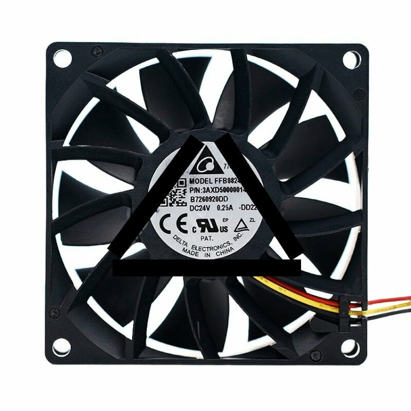 Delta FFB0824HH 3AXD50000014386 DC 24V 0.25A 8025 Axial Cooling Fan