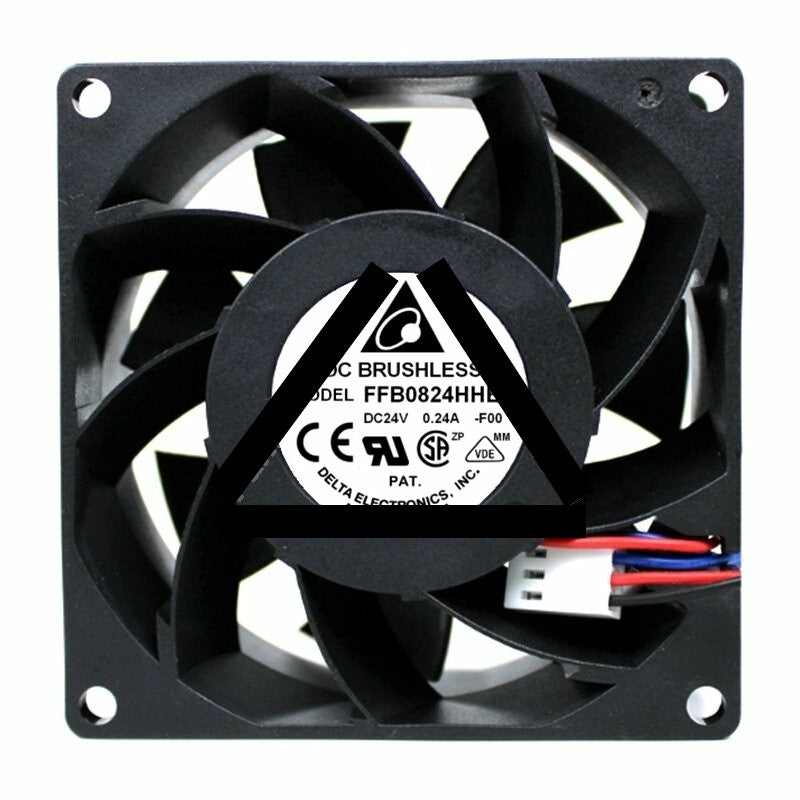 Delta FFB0824HHE DC 24V 0.24A 2 Wires / 3 Wires Axial Cooling Fan