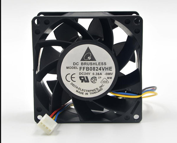 Delta FFB0824VHE 24V 0.36A dual ball bearing cooling fan