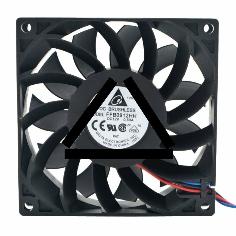 Delta FFB0912HH DC 12V 0.60A 2 Wires / 3 Wires Axial Cooling Fan