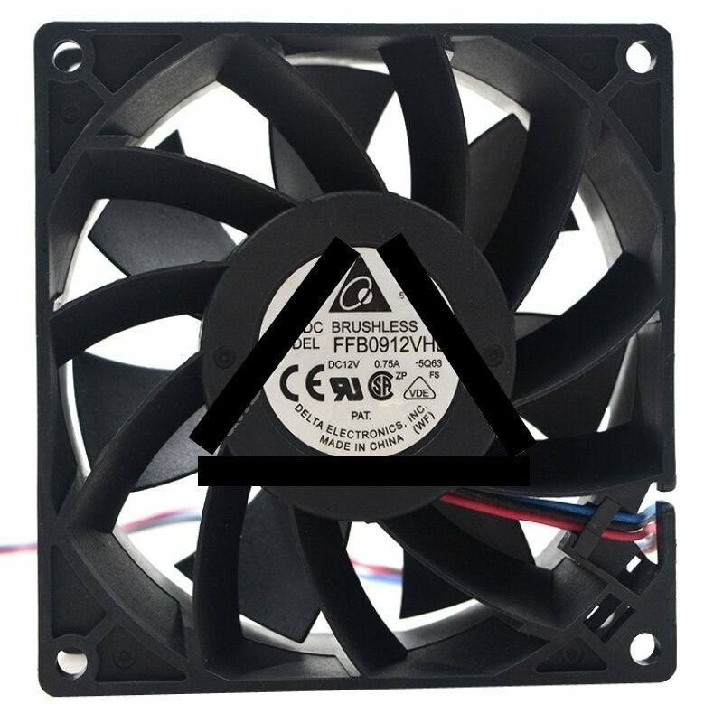Delta FFB0912VHE DC 12V 0.75A 2 Wires / 3 Wires / 4 Wires Axial Cooling Fan