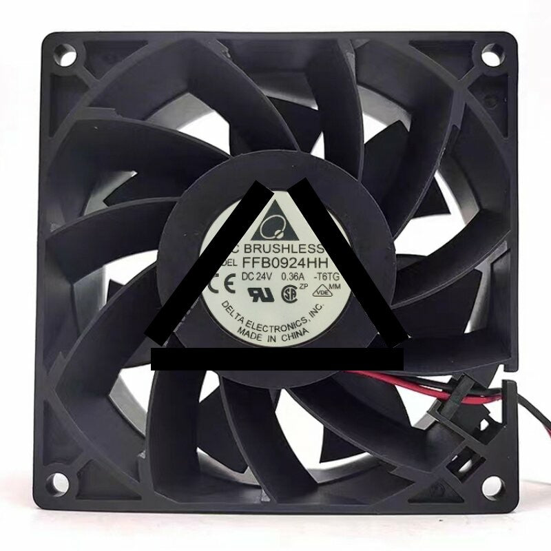 Delta FFB0924HH 24V 0.36A 2 Wires 9225 DC Brushless Axial Cooling Fan