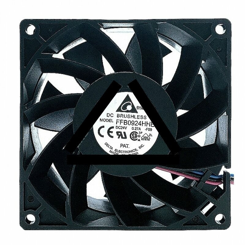 Delta FFB0924HHE DC 24V 0.27A 2 Wires / 3 Wires Axial Cooling Fan