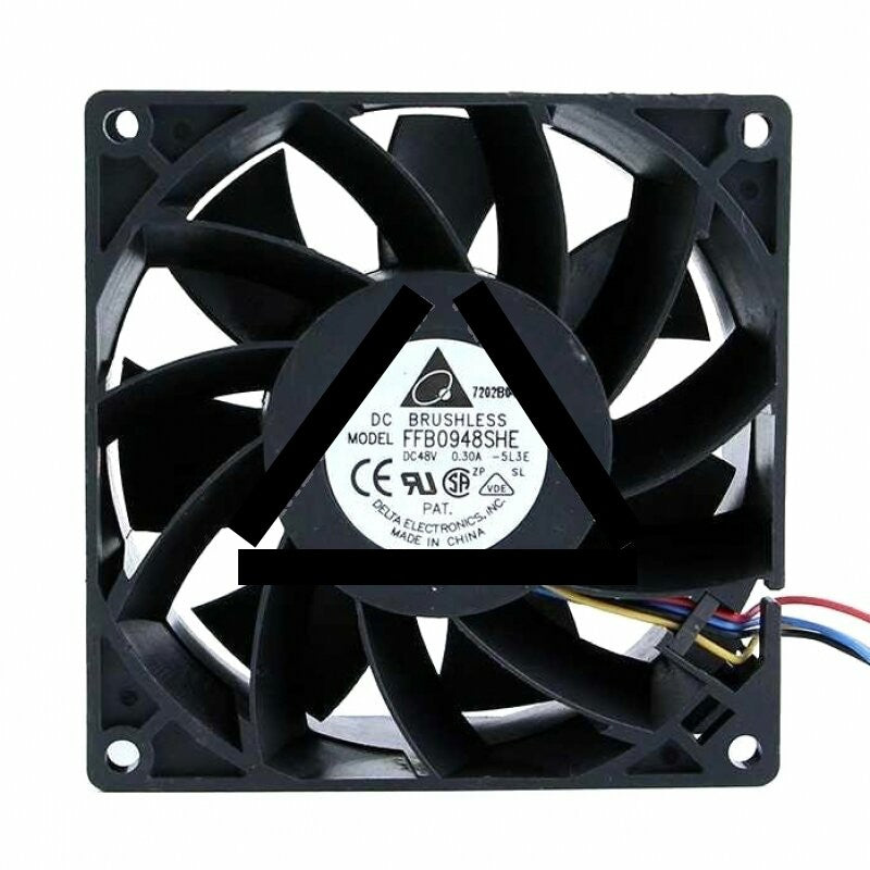 Delta FFB0948SHE DC 48V 0.30A 2 Wires / 3 Wires / 4 Wires Axial Cooling Fan