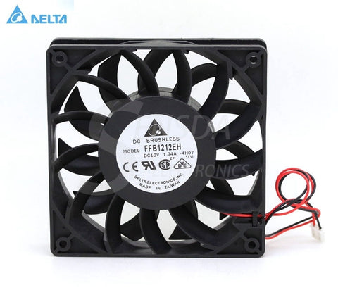 Delta ffb1212eh 125 12cm 1mm DC 12v 1.74a 12cm server inverter cooling fan