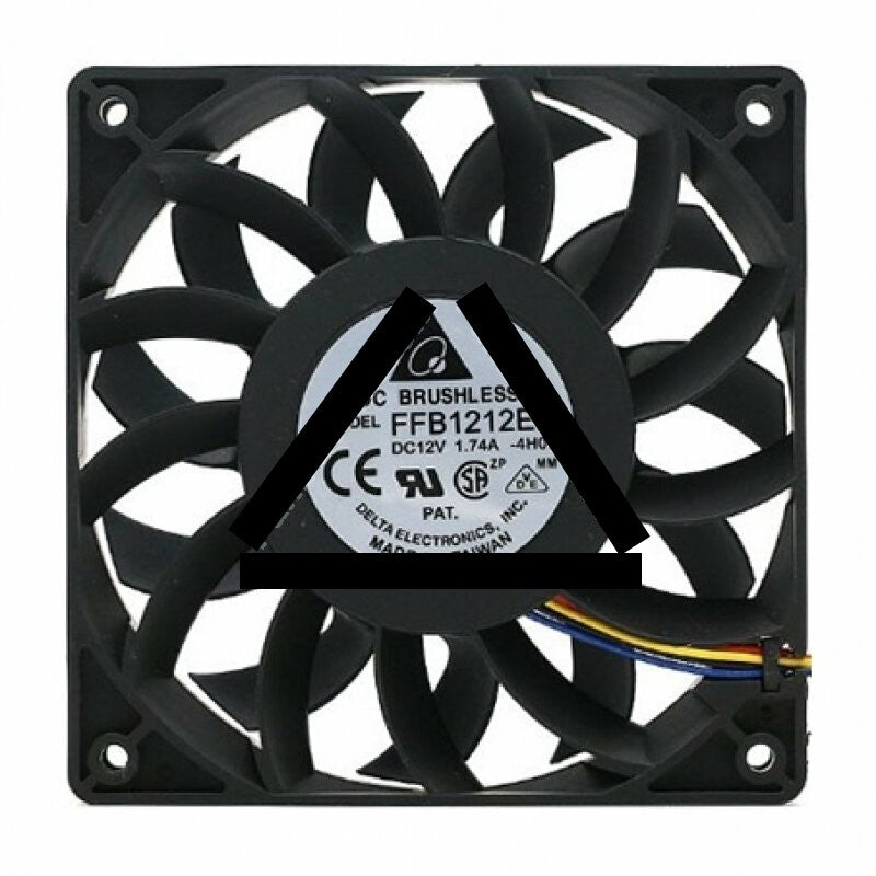 Delta FFB1212EH DC 12V 1.74A 2 Wires / 3 Wires / 4 Wires Axial Cooling Fan