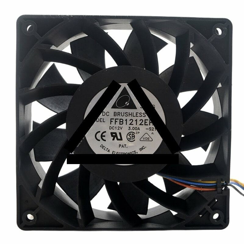 Delta FFB1212EHE DC 12V 3.00A 2 Wires / 3 Wires / 4 Wires Axial Cooling Fan