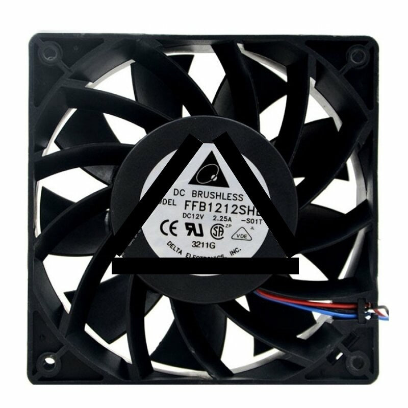 Delta FFB1212SHE DC 12V 2.25A 2 Wires / 3 Wires Axial Cooling Fan