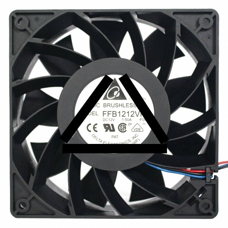 Delta FFB1212VHE DC 12V 1.50A 2 Wires / 3 Wires / 4 Wires Axial Cooling Fan