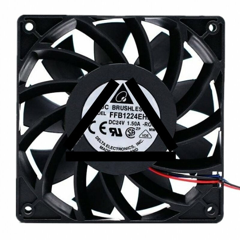 Delta FFB1224EHE DC 24V 1.50A 2 Wires / 3 Wires Axial Cooling Fan