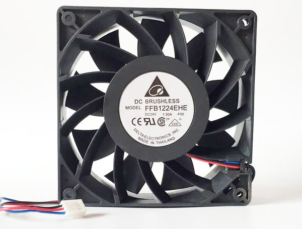DELTA FFB1224EHE-F00 12038 120x120x38mm 12cm DC 24V 1.5A 3 Lines wind capacity strong wind server inverter cooling fan
