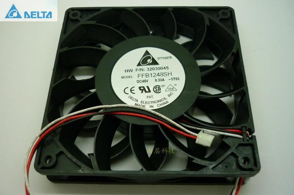 Delta FFB1248SH DC 48V 0.30A 12025 12CM dual ball bearing cooling fan