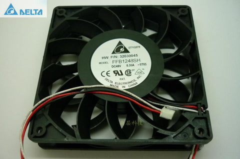 Delta FFB1248SH DC 48V 0.30A 12025 12CM dual ball bearing cooling fan