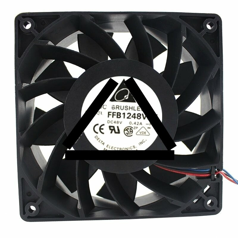 Delta FFB1248VHE DC 48V 0.42A 2 Wires / 3 Wires / 4 Wires Axial Cooling Fan