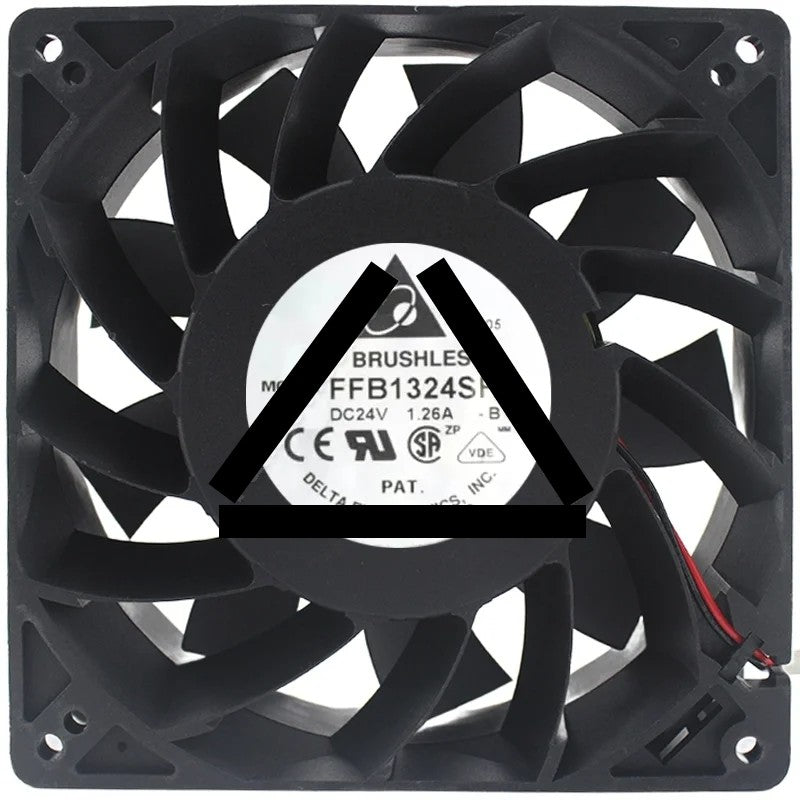 Delta FFB1324SHE 24V 1.26A DC Brushless 2 Wires Axial Cooling Fan