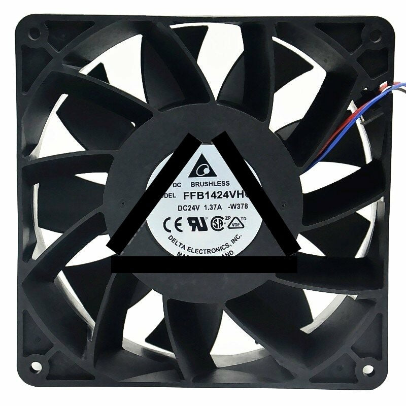Delta FFB1424VHG DC 24V 1.37A 2 Wires / 3 Wires / 4 Wires Axial Cooling Fan