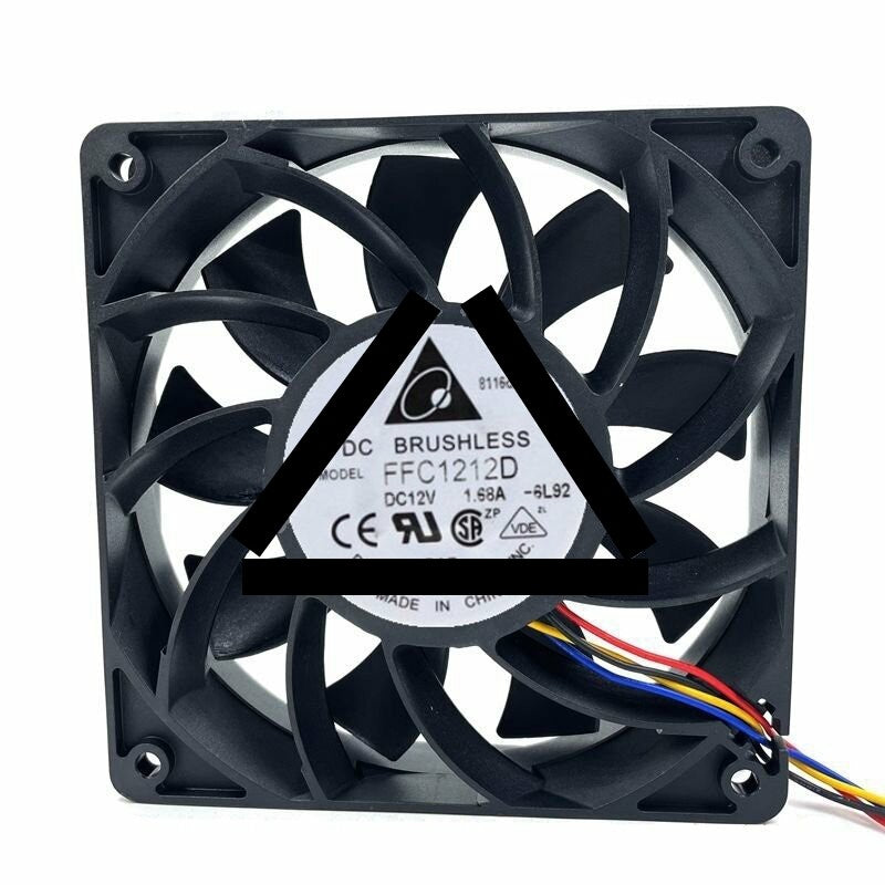 Delta FFC1212D DC 12V 1.68A 2 Wires / 3 Wires / 4 Wires Axial Cooling Fan