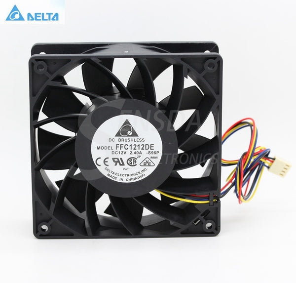 Delta FFC1212DE -S96P 12CM 1mm 138 DC 12V 2.4A industrial server inverter power supply cooling fans