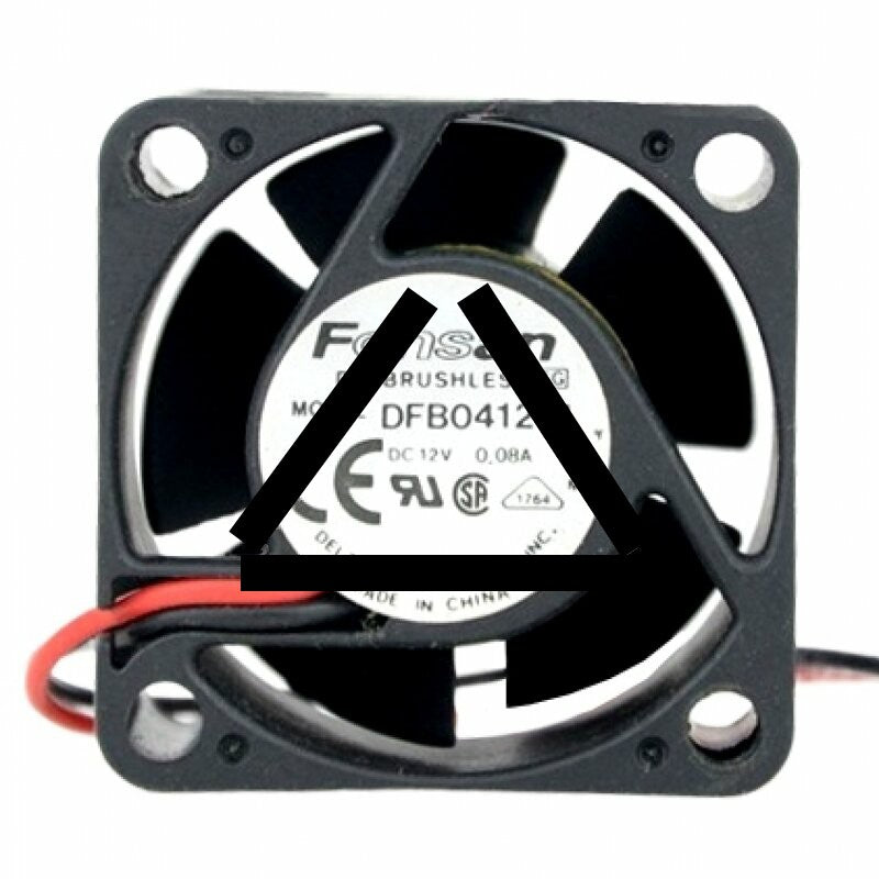 Delta Fonsan DFB0412M DC 12V 0.08A 2 Wires Axial Cooling Fan