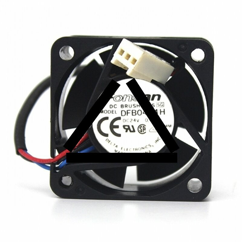 Delta Fonsan DFB0424H DC 24V 0.08A 2 Wires / 3 Wires Axial Cooling Fan