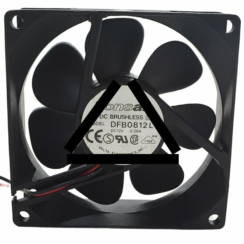 Delta Fonsan DFB0812L DC 12V 0.08A 8025 Axial Brushless Cooling Fan