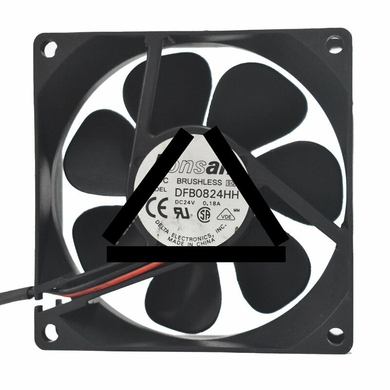Delta Fonsan DFB0824HH DC 24V 0.18A 8025 Axial Brushless Cooling Fan