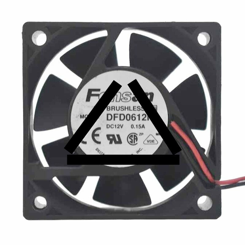 Delta Fonsan DFD0612H DC 12V 0.15A 6020 Axial Brushless Cooling Fan