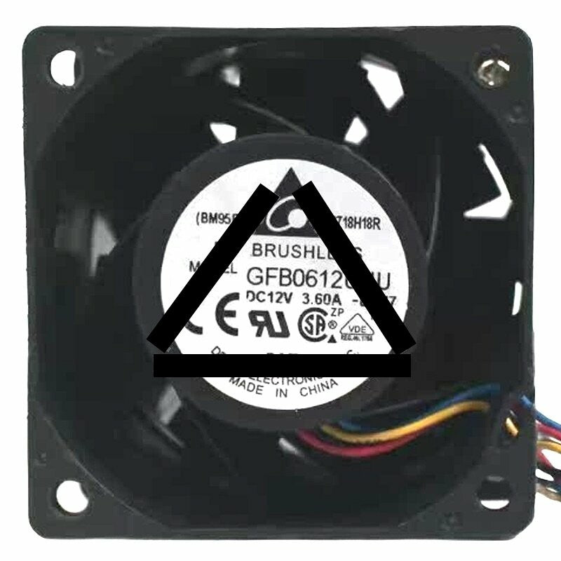 Delta GFB0612UHU DC 12V 3.60A 6076 Brushless Axial Cooling Fan
