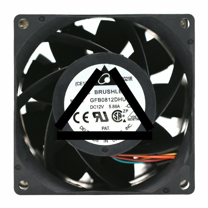 Delta GFB0812DHU DC 12V 5.88A 8 Wires Axial Cooling Fan