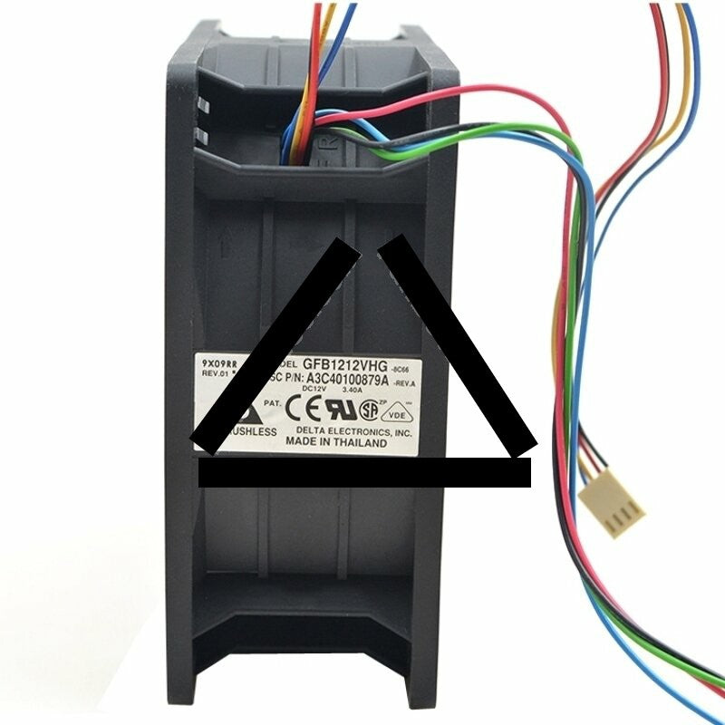 Delta GFB1212VHG DC 12V 3.40A 8 Wires Axial Cooling Fan