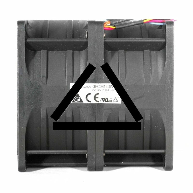 Delta GFC0812DW DC 12V 7.20A 8 Wires Axial Cooling Fan