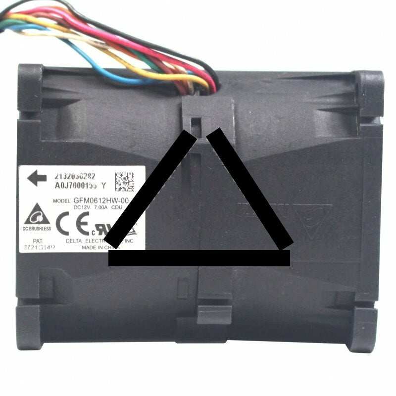 Delta GFM0612HW-00 DC 12V 7.00A 8 Wires Axial Cooling Fan