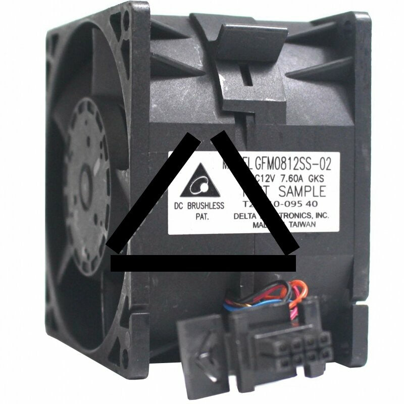 Delta GFM0812SS-02 DC 12V 7.60A 8 Wires Brushless Axial Cooling Fan