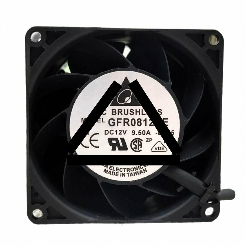 Delta GFR0812HE DC 12V 9.5A 2 Wires / 4 Wires Axial Cooling Fan