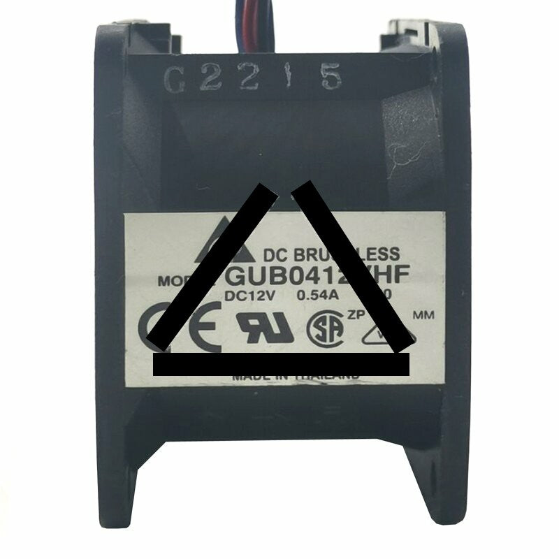 Delta GUB0412VHF 12V 0.54A 6 Wires Axial Cooling Fan