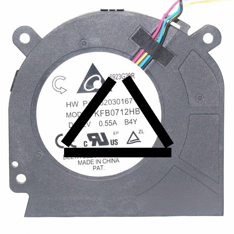 Delta KFB0712HB DC 12V 0.55A 4 Wires Blower Cooling Fan