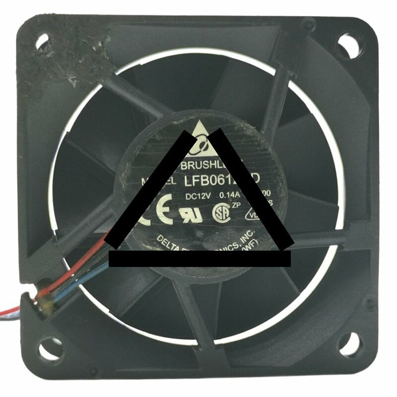 Delta LFB0612HD DC 12V 0.14A 3 Wires Brushless Axial Cooling Fan