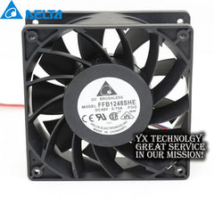 Delta New and Original in FFB1248SHE 12038 12 cm 48v 0.57A double ball speed cooling fan for 120*120*38mm