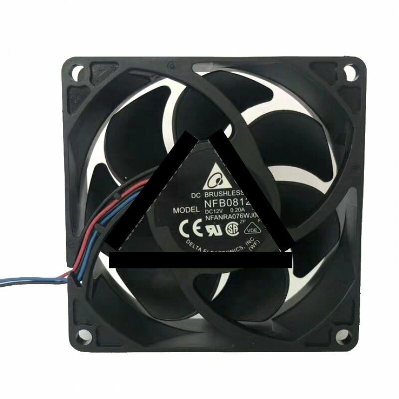 Delta NFB0812H DC 12V 0.20A 2 Wires / 3 Wires Axial Cooling Fan
