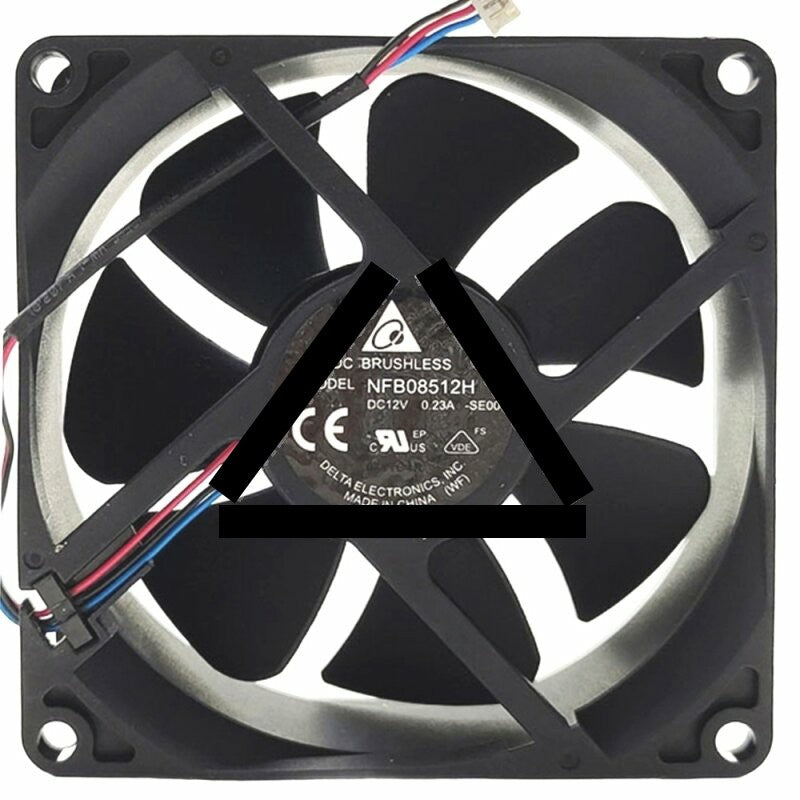 Delta NFB08512H DC 12V 0.23A 3 Wires Brushless Axial Cooling Fan