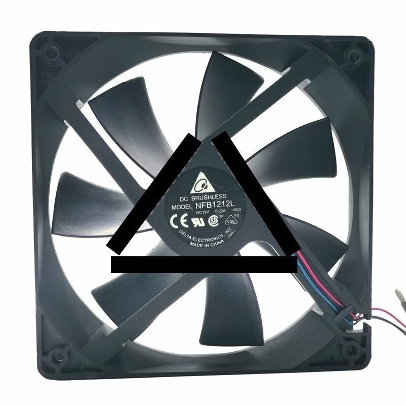 Delta NFB1212L DC 12V 0.22A 3 Wires Axial Cooling Fan