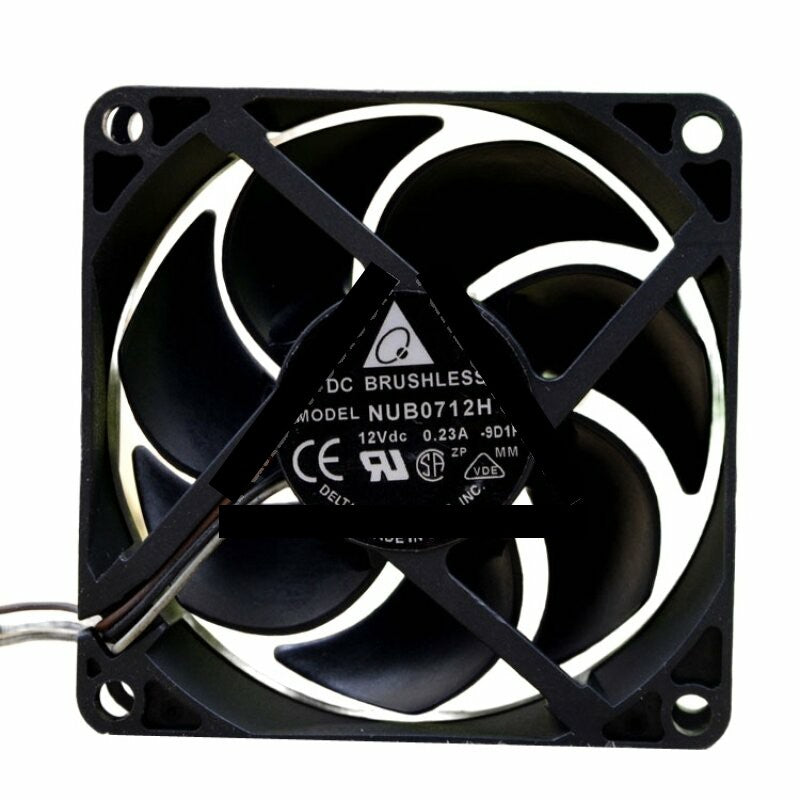Delta NUB0712H DC 12V 0.23A 3 Wires Axial Cooling Fan