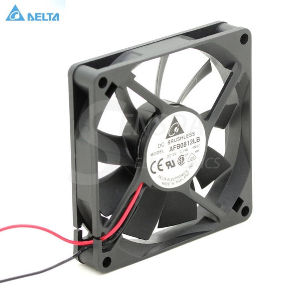 Delta Original AFB0812LB 8cm 80mm 8015 DC 12V 0.14A server inverter blower axial cooler Cooling Fans Manuafactrue Warranty