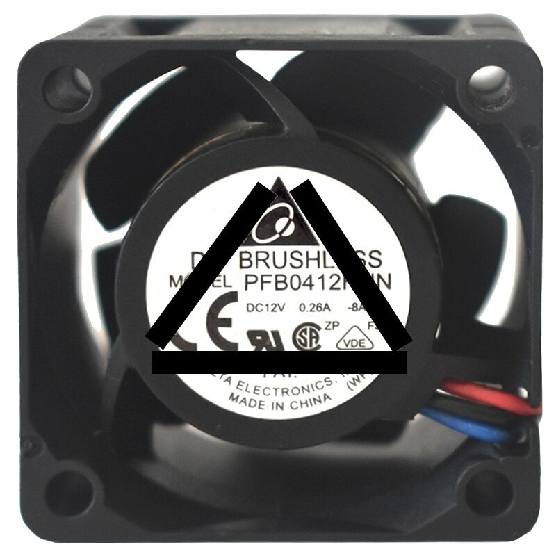 Delta PFB0412HHN DC 12V 0.26A DC Brushless 3 Wires Axial Cooling Fan