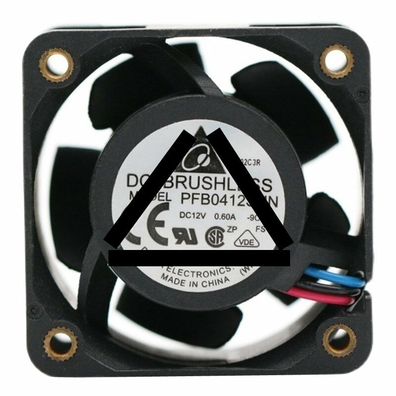 Delta PFB0412SHN DC 12V 0.60A 3 Wires Axial Cooling Fan