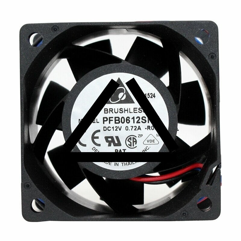 Delta PFB0612SHE DC 12V 0.72A 2 Wires / 3 Wires Axial Cooling Fan
