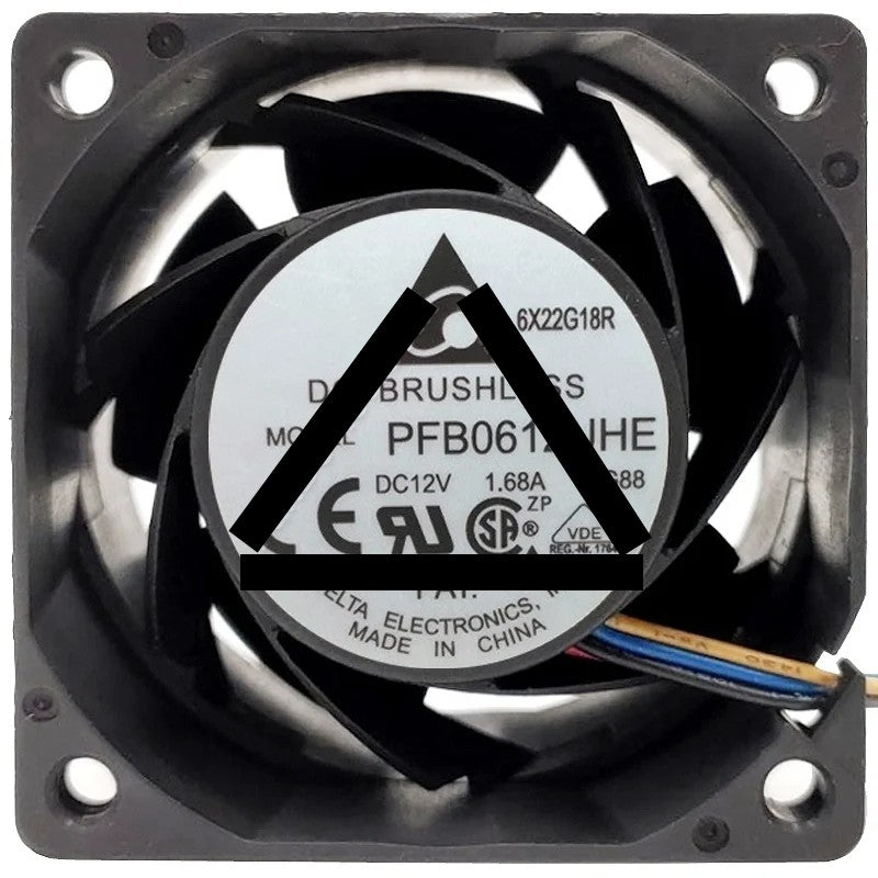 Delta PFB0612UHE 12V 1.68A DC Brushless 3 / 4 Wires Axial Cooling Fan